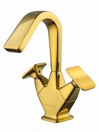 Смеситель для раковины высокий Wonzon & Woghand Shakespeare, темное золото, WW-651103-DG - фото, отзывы, цена