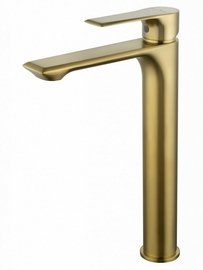 Смеситель для раковины высокий Wonzon & Woghand Brilliant, брашированное золото, WW-88019079-BG - фото, отзывы, цена