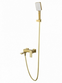 Смеситель для ванны с душем Wonzon & Woghand Cube 2.0, брашированное золото, WW-88037068-BG - фото, отзывы, цена