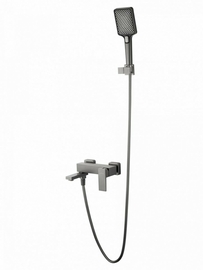 Смеситель для ванны с душем Wonzon & Woghand Cube 2.0, темный графит, WW-88037068-BGM - фото, отзывы, цена