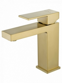 Смеситель для раковины Wonzon & Woghand Cube, брашированное золото, WW-88139016-BG - фото, отзывы, цена