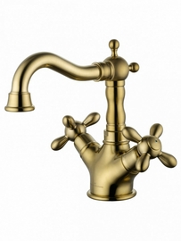 Смеситель для раковины Wonzon & Woghand Retro, брашированное золото, WW-88139020-BG - фото, отзывы, цена