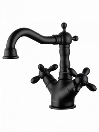 Смеситель для раковины Wonzon & Woghand Retro, черный матовый, WW-88139020-MB - фото, отзывы, цена