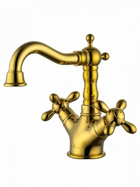 Смеситель для раковины Wonzon & Woghand Retro, глянцевое золото, WW-88139020-PG - фото, отзывы, цена