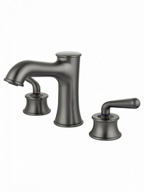 Смеситель для раковины Wonzon & Woghand Steam на 3 отверстия, темный графит, WW-88159008-BGM - фото, отзывы, цена