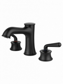 Смеситель для раковины Wonzon & Woghand Steam на 3 отверстия, черный матовый, WW-88159008-MB - фото, отзывы, цена