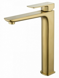 Смеситель для раковины высокий Wonzon & Woghand Edge, брашированное золото, WW-88239003- BG - фото, отзывы, цена