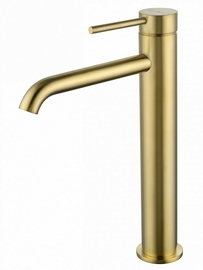 Смеситель для раковины высокий Wonzon & Woghand Stick, брашированное золото, WW-88239017- BG - фото, отзывы, цена