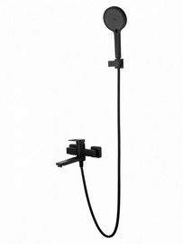 Смеситель для ванны с душем Wonzon & Woghand Frame, черный матовый, WW-88639010-MB - фото, отзывы, цена