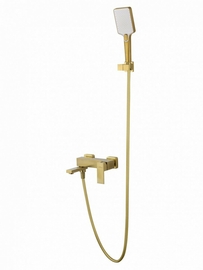 Смеситель для ванны с душем Wonzon & Woghand Cube, брашированное золото, WW-88639016- BG - фото, отзывы, цена