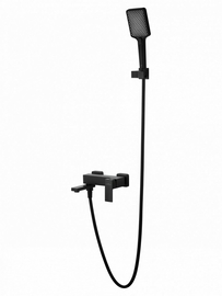 Смеситель для ванны с душем Wonzon & Woghand Cube, черный матовый, WW-88639016-MB - фото, отзывы, цена