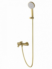 Смеситель для ванны с душем Wonzon & Woghand Stick, брашированное золото, WW-88639017- BG - фото, отзывы, цена