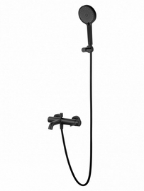 Смеситель для ванны с душем Wonzon & Woghand Stick, черный матовый, WW-88639017-MB - фото, отзывы, цена