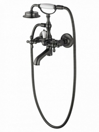 Смеситель для ванны с душем Wonzon & Woghand Retro, темный графит, WW-88639020-BGM - фото, отзывы, цена