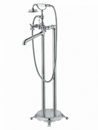 Смеситель для ванны напольный Wonzon & Woghand Retro, хром, WW-88649020-CR - фото, отзывы, цена