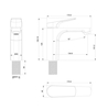 Смеситель для раковины Wonzon & Woghand, черный матовый, WW-A40492-MB - фото, отзывы, цена
