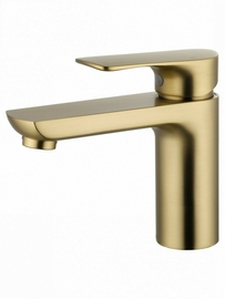 Смеситель для раковины Wonzon & Woghand Line, брашированное золото, WW-A40732-BG - фото, отзывы, цена