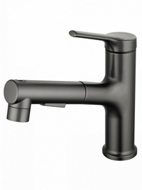 Смеситель для раковины Wonzon & Woghand с выдвижным изливом, темный графит, WW-A40862-BGG - фото, отзывы, цена