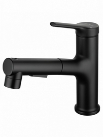 Смеситель для раковины Wonzon & Woghand с выдвижным изливом, черный матовый, WW-A40862-MB - фото, отзывы, цена