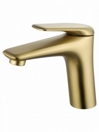 Смеситель для раковины Wonzon & Woghand Elbe, брашированное золото, WW-A41222-BG - фото, отзывы, цена