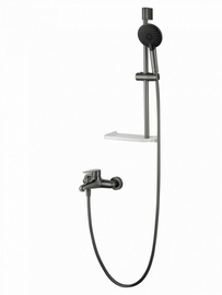 Смеситель для ванны с душевым гарнитуром Wonzon & Woghand Alfa, темный графит, WW-AE3201-BGG - фото, отзывы, цена