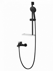 Смеситель для ванны с душевым гарнитуром Wonzon & Woghand Alfa, черный матовый, WW-AE3201-MB - фото, отзывы, цена