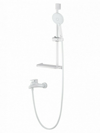 Смеситель для ванны с душевым гарнитуром Wonzon & Woghand Alfa, белый матовый, WW-AE3201-MW - фото, отзывы, цена