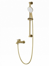 Смеситель для ванны с душевым гарнитуром Wonzon & Woghand Alfa, брашированное золото, WW-AE3205-BG - фото, отзывы, цена