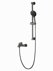 Смеситель для ванны с душевым гарнитуром Wonzon & Woghand Alfa, темный графит, WW-AE3205-BGG - фото, отзывы, цена