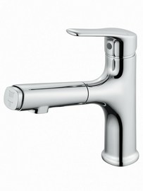 Смеситель для раковины Wonzon & Woghand с выдвижным изливом, хром, WW-AE4151-CR - фото, отзывы, цена