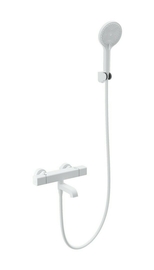 Смеситель для ванны с душем и термостатом Wonzon & Woghand Stay 2, белый матовый, WW-B2016-A1-MW - фото, отзывы, цена