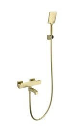 Смеситель для ванны с душем и термостатом Wonzon & Woghand Stay 3, брашированное золото, WW-B2026-A1-BG - фото, отзывы, цена