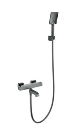 Смеситель для ванны с душем и термостатом Wonzon & Woghand Stay 3, темный графит, WW-B2026-A1-BGG - фото, отзывы, цена