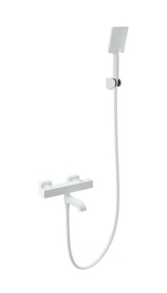 Смеситель для ванны с душем и термостатом Wonzon & Woghand Stay 3, белый матовый, WW-B2026-A1-MW - фото, отзывы, цена