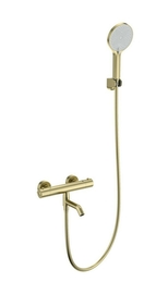 Смеситель для ванны с душем и термостатом Wonzon & Woghand Inn 3, брашированное золото, WW-B2065-A1-BG - фото, отзывы, цена