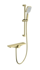 Смеситель для ванны с душем Wonzon & Woghand Onix, брашированное золото, WW-B2551-A-BG - фото, отзывы, цена