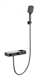 Смеситель для ванны с душем Wonzon & Woghand Shelf, темный графит, WW-B2551-BGG - фото, отзывы, цена