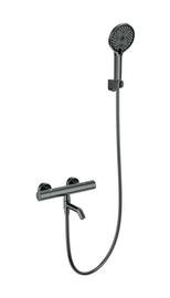 Смеситель для ванны с душем и термостатом Wonzon & Woghand Inn 1, темный графит, WW-B3013-A1-BGG - фото, отзывы, цена