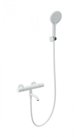 Смеситель для ванны с душем и термостатом Wonzon & Woghand Inn 1, белый матовый, WW-B3013-A1-MW - фото, отзывы, цена