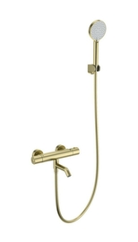 Смеситель для ванны с душем и термостатом Wonzon & Woghand, брашированное золото, WW-B3029-A1-BG - фото, отзывы, цена