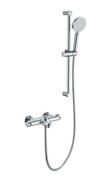 Смеситель для ванны с душевым гарнитуром и термостатом Wonzon & Woghand, хром, WW-C2001-A-CR - фото, отзывы, цена