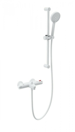 Смеситель для ванны с душем и термостатом Wonzon & Woghand, белый матовый, WW-C2001-A-MW - фото, отзывы, цена