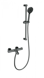 Смеситель для ванны с душем и термостатом Wonzon & Woghand, темный графит, WW-C2002-A-BGG - фото, отзывы, цена