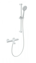 Смеситель для ванны с душем и термостатом Wonzon & Woghand, белый матовый, WW-C2002-A-MW - фото, отзывы, цена