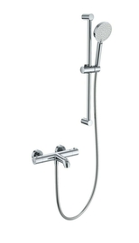 Смеситель для ванны с душевым гарнитуром и термостатом Wonzon & Woghand, хром, WW-C2006-A-CR - фото, отзывы, цена