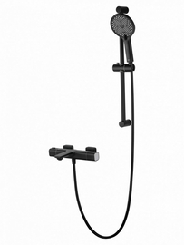 Смеситель для ванны с душем и термостатом Wonzon & Woghand Solid, черный матовый, WW- C2011-A-MB - фото, отзывы, цена