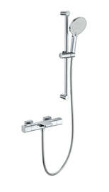 Смеситель для ванны с душевым гарнитуром и термостатом Wonzon & Woghand Plate, хром, WW-C2017-A-CR - фото, отзывы, цена