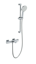 Смеситель для ванны с душевым гарнитуром и термостатом Wonzon & Woghand, хром, WW-C2021-A-CR - фото, отзывы, цена