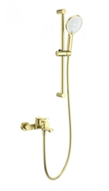Смеситель для ванны с душевым гарнитуром Wonzon & Woghand, брашированное золото, WW-C2036-BG - фото, отзывы, цена
