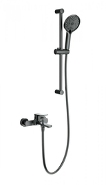 Смеситель для ванны с душевым гарнитуром Wonzon & Woghand, темный графит, WW-C2036-BGG - фото, отзывы, цена